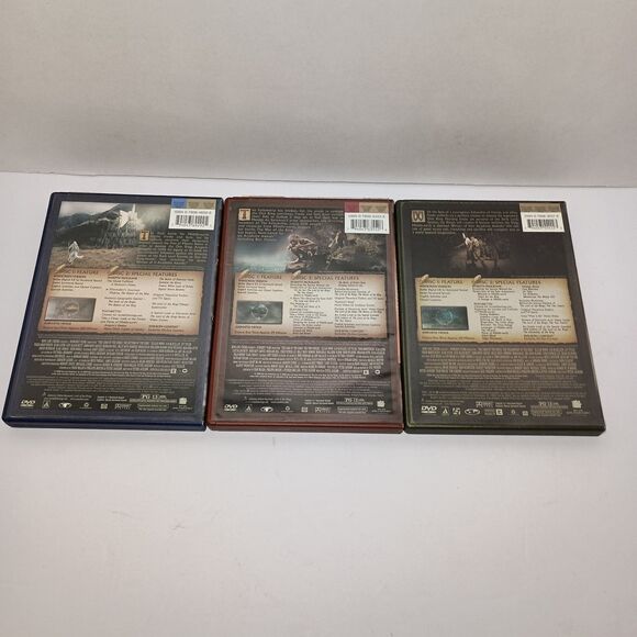 Lord of the Rings-Motion Picture Trilogy DVD 3 Movie Lot Two Towers Return King - Picture 7 of 16